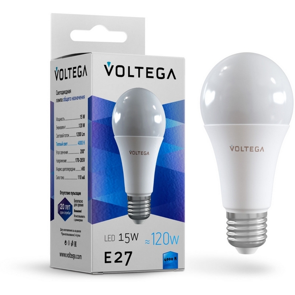 

Лампочка светодиодная General Purpose 15w Voltega Bulb 7157, General Purpose Bulb 15w 7157