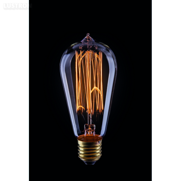 

Ретро лампочка накаливания груша E27 40W 150lm 5916 (Voltega), Прозрачный, Loft 5916