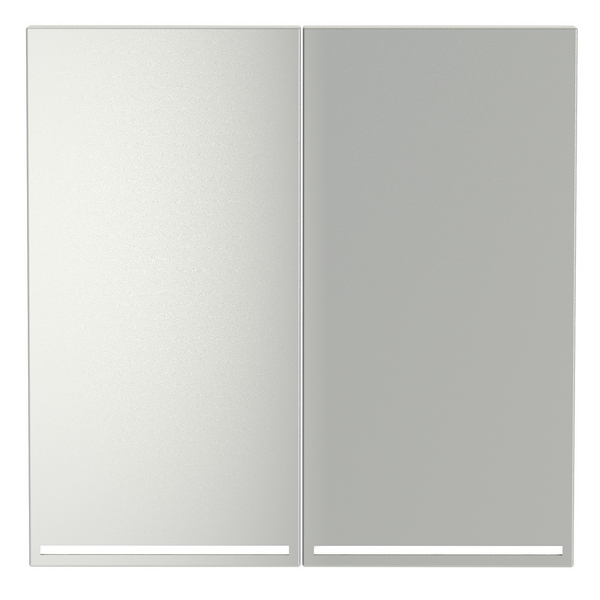 Изображение товара Клавиши для выключателя с подсветкой Voltum S70 VLS000405 2-клавишные сталь