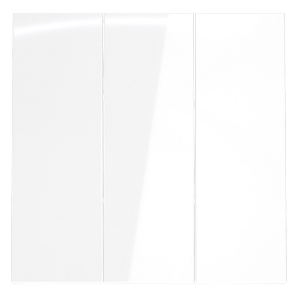 Изображение товара Клавиши для выключателя с тремя клавишами Voltum S70 VLS000501 белые глянцевые