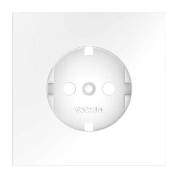 Изображение товара Накладка для розетки с заземлением Voltum S70 VLS000608 белый матовый