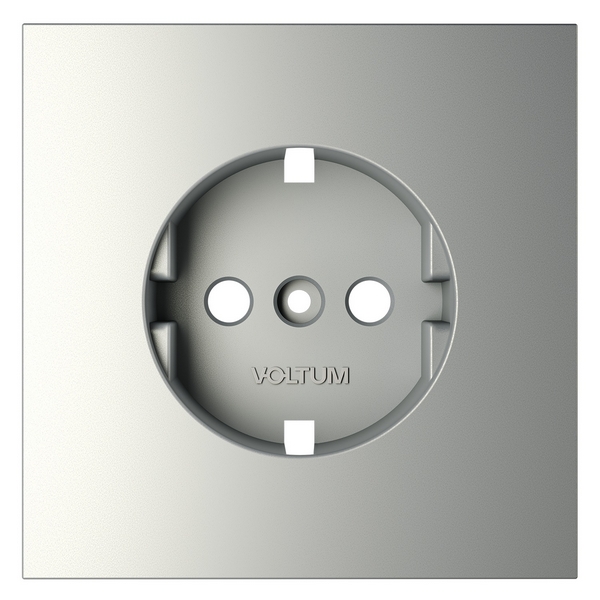 Изображение товара Накладка для розетки с заземлением Voltum S70 VLS000608 сталь