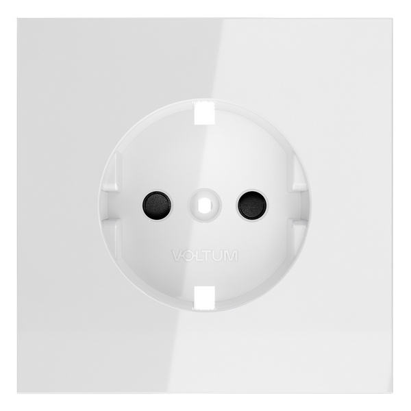 

Накладка для розетки с заземлением и защитными шторками Voltum S70 VLS000701 (белый глянцевый), S70 VLS000701