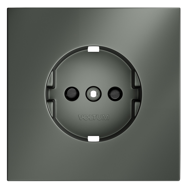 Изображение товара Накладка для розетки Voltum S70 VLS000706 титан защита заземление