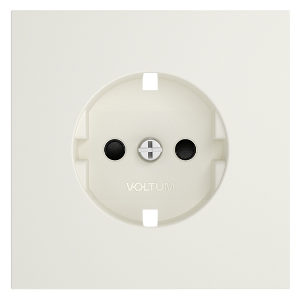 

Накладка для розетки с заземлением и защитными шторками (хлопок) Voltum S70 VLS000713, S70 VLS000713