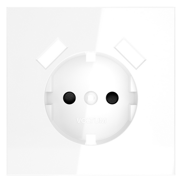 

Накладка для розетки с заземлением и защитными шторками, с USB A+A Voltum S70 VLS000901 (белый глянцевый), S70 VLS000901