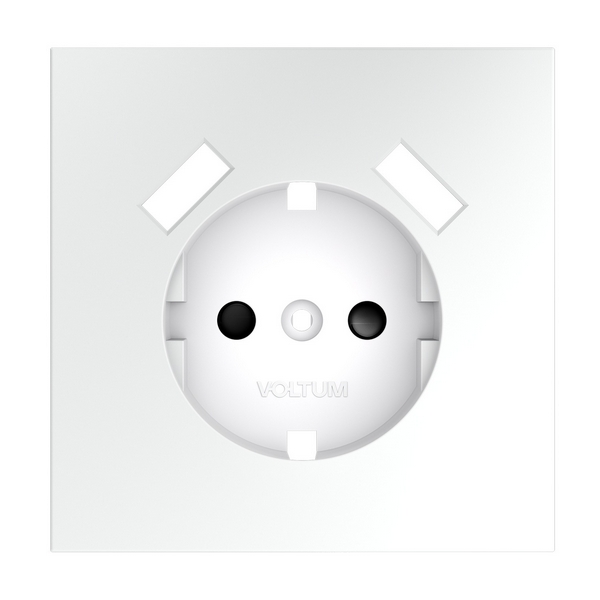 

Накладка для розетки с заземлением и защитными шторками, с USB A+A Voltum S70 VLS000902 (белый матовый), S70 VLS000902