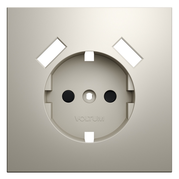 Изображение товара Накладка для розетки с заземлением и USB Voltum S70 VLS000903