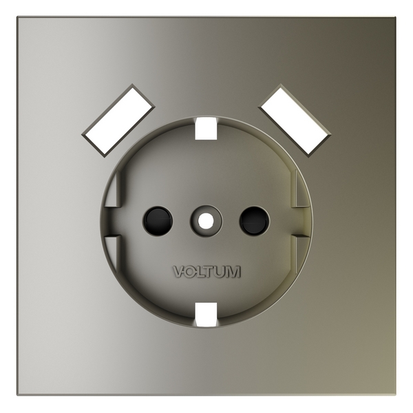 

Накладка для розетки с заземлением и защитными шторками, с USB A+A Voltum S70 VLS000904 (шелк), S70 VLS000904