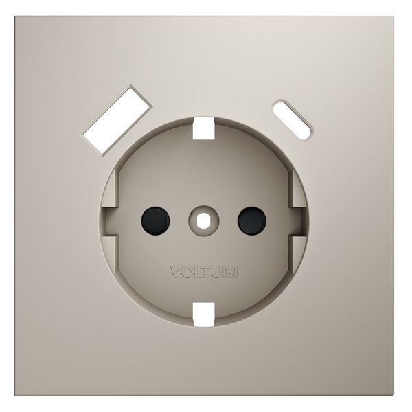 

Накладка для розетки с заземлением и защитными шторками, с USB A+C Voltum S70 VLS001003 (кашемир), S70 VLS001003