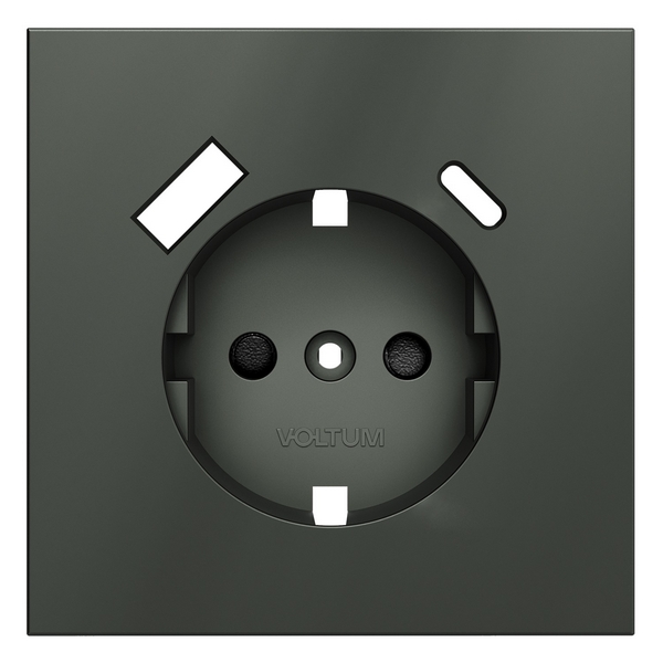 

Накладка для розетки с заземлением и защитными шторками, с USB A+C Voltum S70 VLS001006 (титан), S70 VLS001006