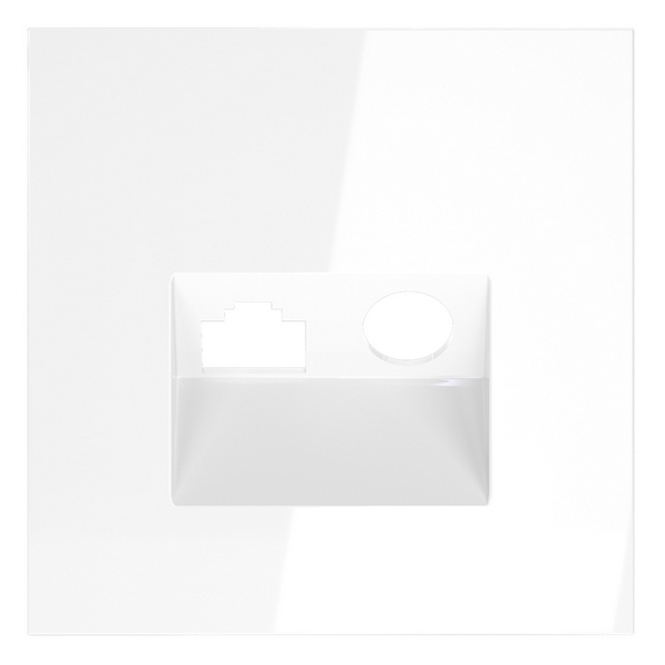 

Накладка для розетки TV+RJ45 Voltum S70 VLS002701 (белый глянцевый), S70 VLS002701