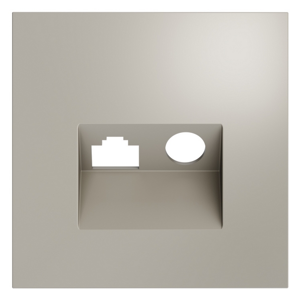 Изображение товара Накладка для розетки TV+RJ45 Voltum VLS002703 кашемир пластик