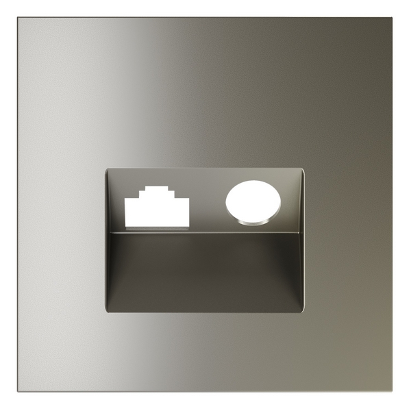 

Накладка для розетки TV+RJ45 Voltum S70 VLS002704 (шелк), S70 VLS002704