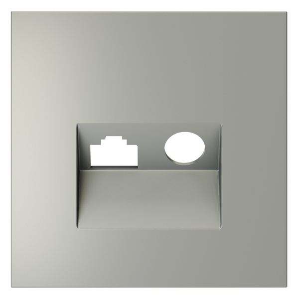 

Накладка для розетки TV+RJ45 Voltum S70 VLS002705 (сталь), S70 VLS002705