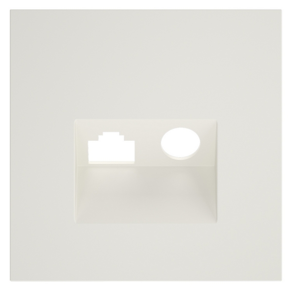 

Накладка для розетки TV+RJ45 кат. 6 (хлопок) Voltum S70 VLS002713, S70 VLS002713