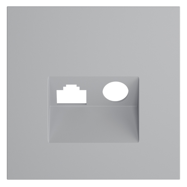 

Накладка для розетки TV+RJ45 кат. 6 (серый) Voltum S70 VLS002716, S70 VLS002716