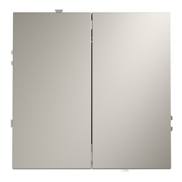 

Переключатель встраиваемый двухклавишный Voltum S70 VLS020503, Бежевый, S70 VLS020503