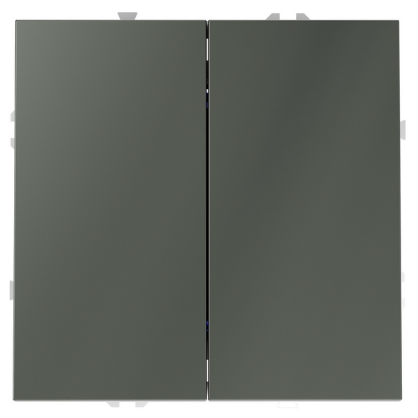 Изображение товара Перекрестный встраиваемый выключатель IP30 Voltum S70 VLS020506 2 клавиши титан