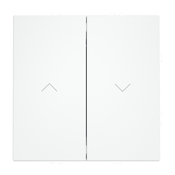 Изображение товара Встраиваемый выключатель Voltum S70 для жалюзи 10А IP30 белый матовый