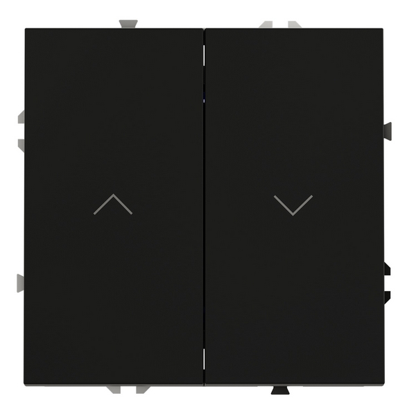 Изображение товара Встраиваемый выключатель Voltum S70 для жалюзи 10А черный матовый