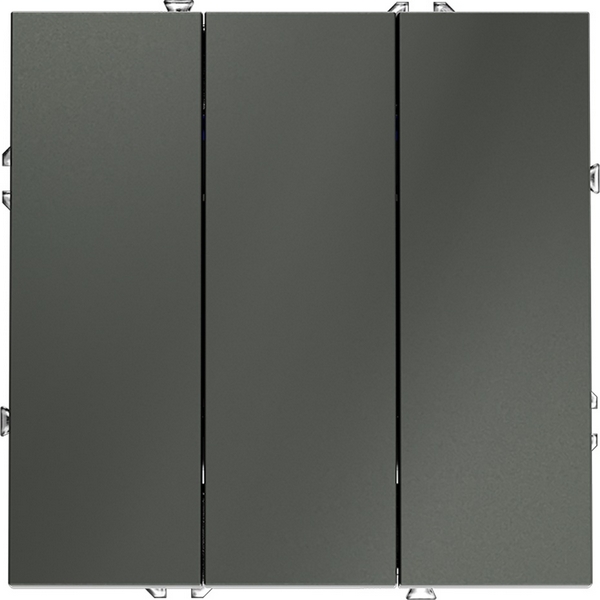 

Выключатель трехклавишный (титан) Voltum S70 VLS030106, Серый, S70 VLS030106