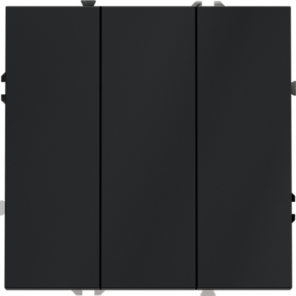 

Выключатель трехклавишный (графит) Voltum S70 VLS030107, Графитовый, S70 VLS030107
