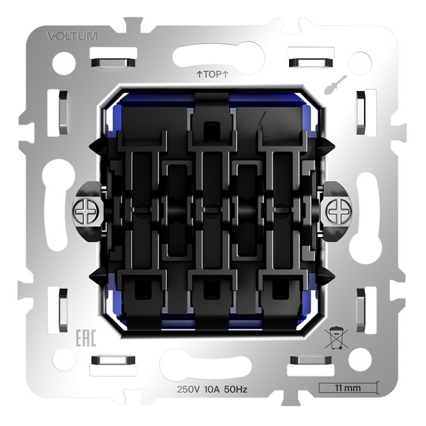 

Механизм выключателя трехклавишного 10А Voltum S70 VLS0301M, S70 VLS0301M