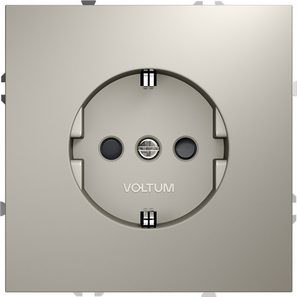 

Розетка с заземлением и шторками (кашемир) Voltum S70 VLS040203, Бежевый, S70 VLS040203