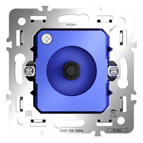 Изображение товара Механизм светорегулятора поворотно-нажимного 600 Вт Voltum S70 VLS0703M