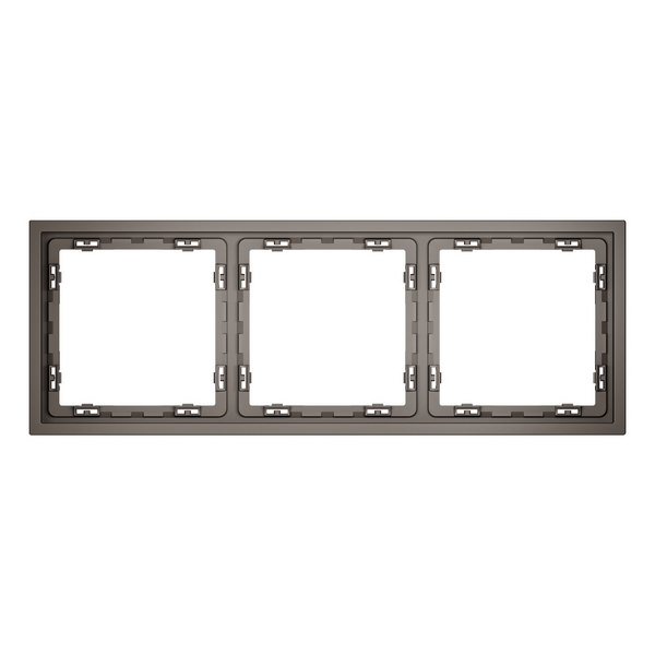 

Рамка пластиковая на 3 пост (капучино) Voltum S70 VLS100314, S70 VLS100314