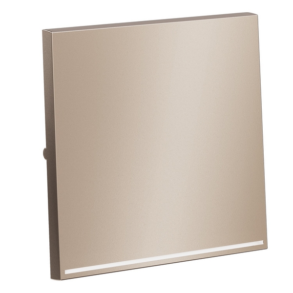 

Клавиша для выключателя/переключателя одноклавишного с подсветкой (платина) Voltum S70 Metal VLSM000210, S70 Metal VLSM000210