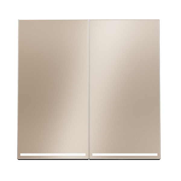 

Клавиши для выключателя/переключателя двухклавишного с подсветкой (платина) Voltum S70 Metal VLSM000410, S70 Metal VLSM000410