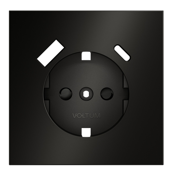 

Накладка для розетки с заземлением и защитными шторками с USB A+C (антрацит) Voltum S70 Metal VLSM001012, S70 Metal VLSM001012