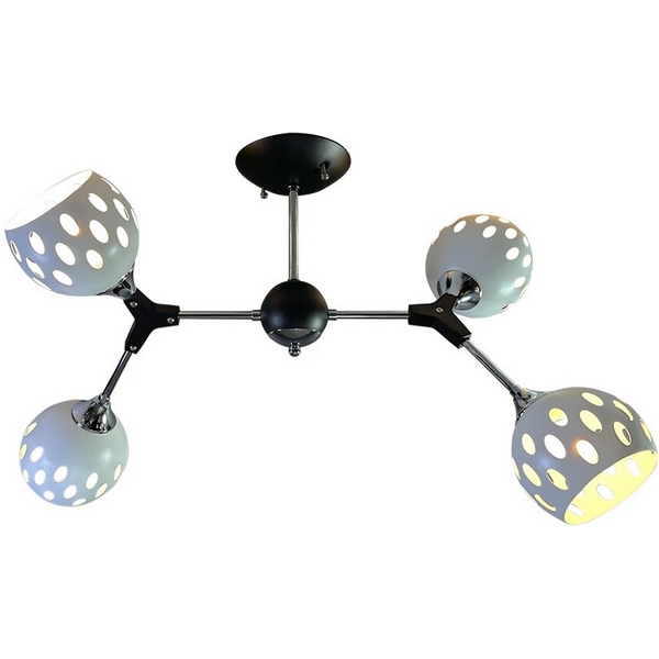 

Потолочная люстра на штанге Wedo Light Berta WD3564/4C-BK-CR-WT, Белый, Berta WD3564/4C-BK-CR-WT