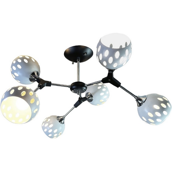 

Потолочная люстра на штанге Wedo Light Berta WD3564/6C-BK-CR-WT, Белый, Berta WD3564/6C-BK-CR-WT