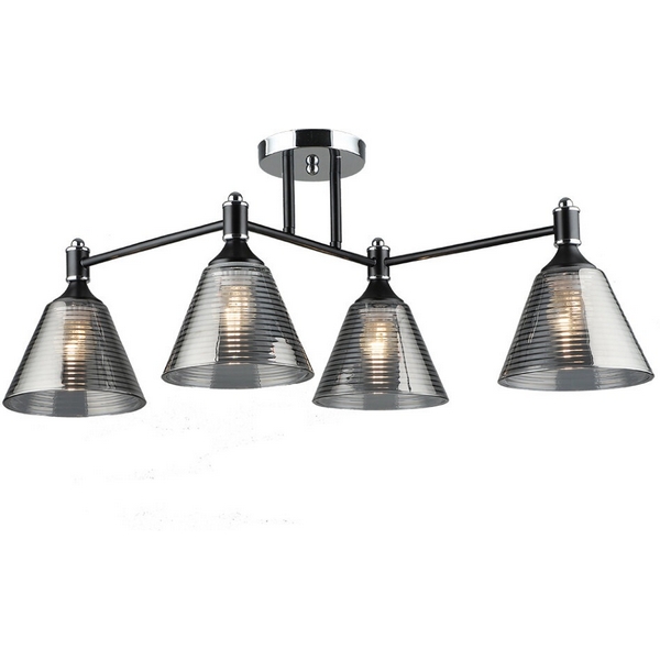 

Потолочная люстра Wedo Light Anneta WD3619/4C-BK-CR-SMK, Дымчатый, Anneta WD3619/4C-BK-CR-SMK