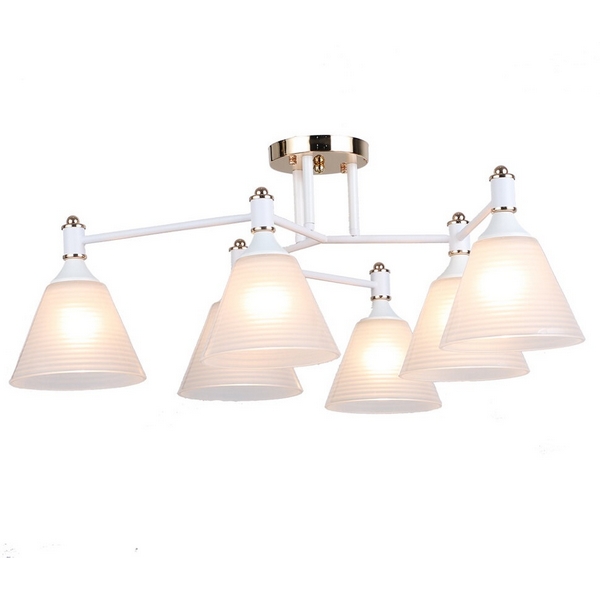

Потолочная люстра Wedo Light Anneta WD3619/6C-WT-FGD-WT, Белый, Anneta WD3619/6C-WT-FGD-WT
