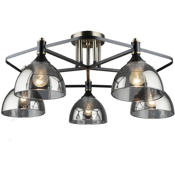 

Потолочная люстра Wedo Light Giordzhi WD3620/5C-AB-BK-SMK, Дымчатый, Giordzhi WD3620/5C-AB-BK-SMK