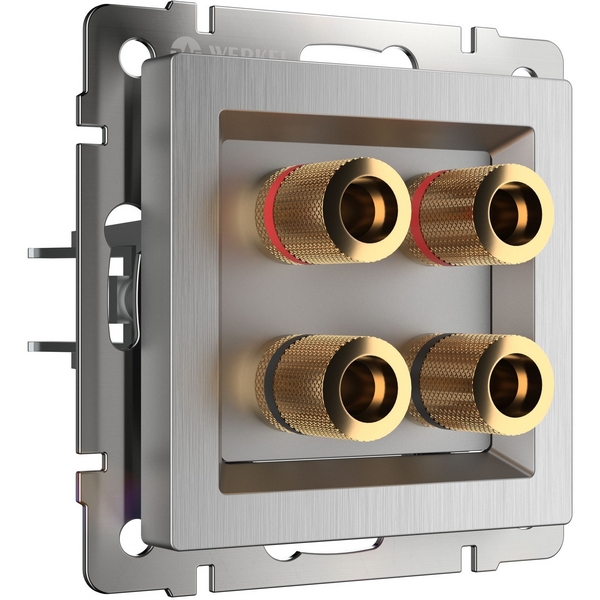 

Акустическая розетка (cеребряный рифленый) Werkel WL09-AUDIOx4 (a035637), Серебро, Встраиваемые механизмы серебряный рифленый WL09-AUDIOx4