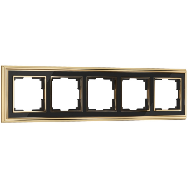 

Рамка на 5 постов (золото/черный) Werkel WL17-Frame-05 (a037676), Черный;золото, WL17-Frame-05