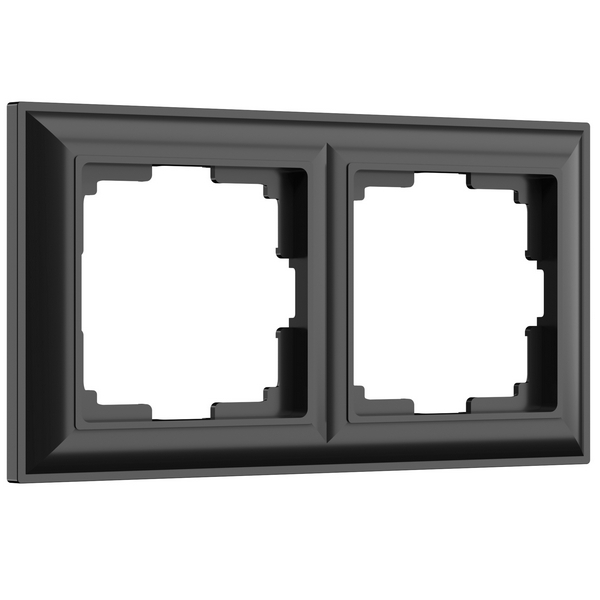 

Рамка на 2 поста (черный матовый) (a051029) Werkel Fiore черный W0022208, Fiore черный W0022208