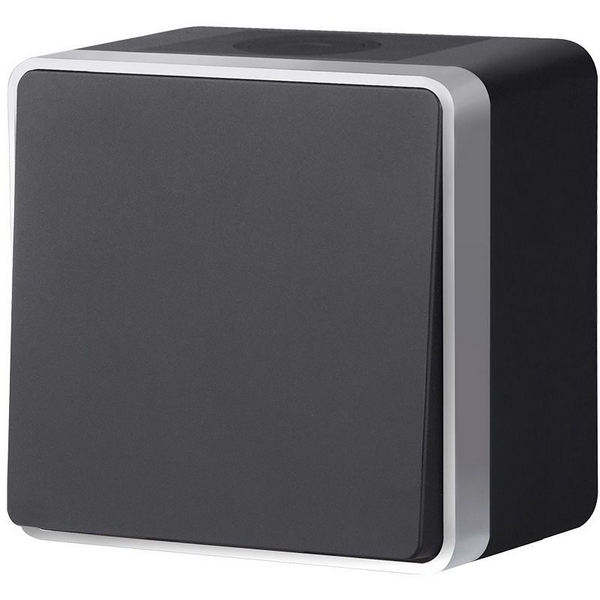 

Выключатель одноклавишный влагозащищенный Gallant Werkel W5010234 (черный с серебром), Черный;серебро, Накладные механизмы Gallant черный с серебром W5010234