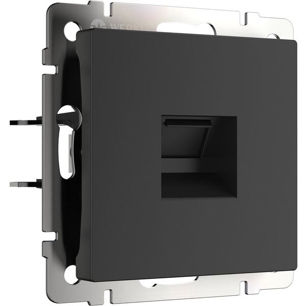 Телефонная розетка RJ-11 (черный матовый) Werkel W1182008