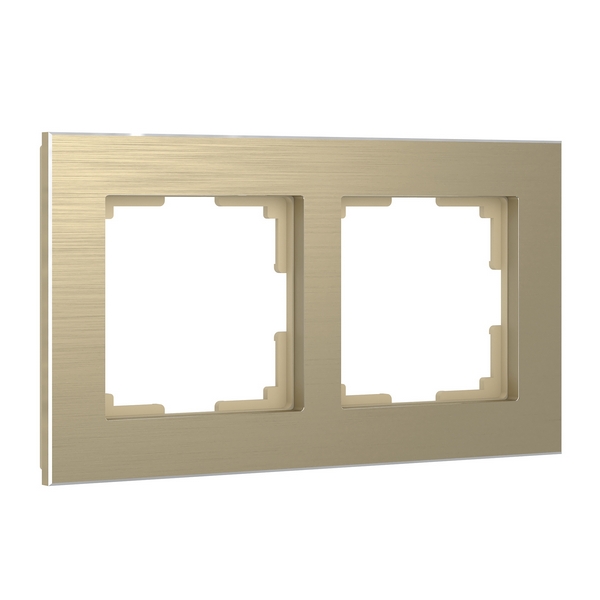 

Рамка на 2 поста Aluminium (шампань) Werkel W0021711 (a052313), Aluminium шампань алюминий W0021711