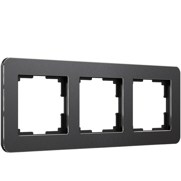 

Рамка на 3 поста Platinum (черный алюминий) Werkel W0032608 (a059216), Platinum черный алюминий W0032608