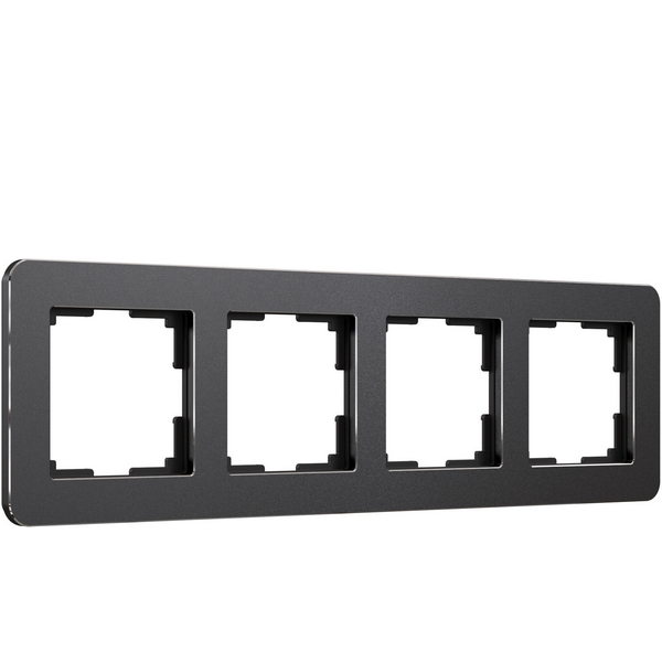 

Рамка на 4 поста Platinum (черный алюминий) Werkel W0042608 (a059219), Platinum черный алюминий W0042608