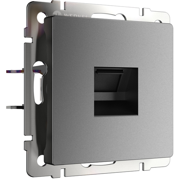 

Розетка Ethernet RJ-45 (графит матовый) Werkel W1181064 (a063108), Графитовый, Встраиваемые механизмы графит матовый W1181064
