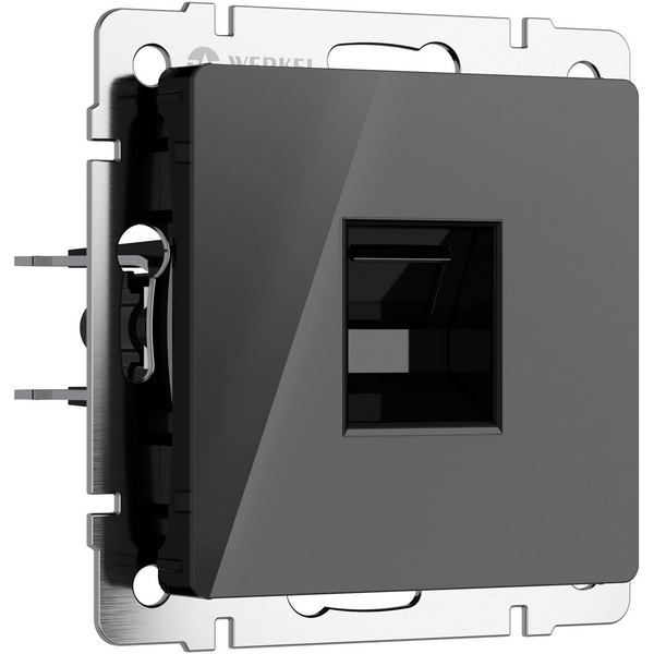 

Розетка Ethernet RJ-45 (черный акрил) Werkel W1181048 (a064046), W1181048
