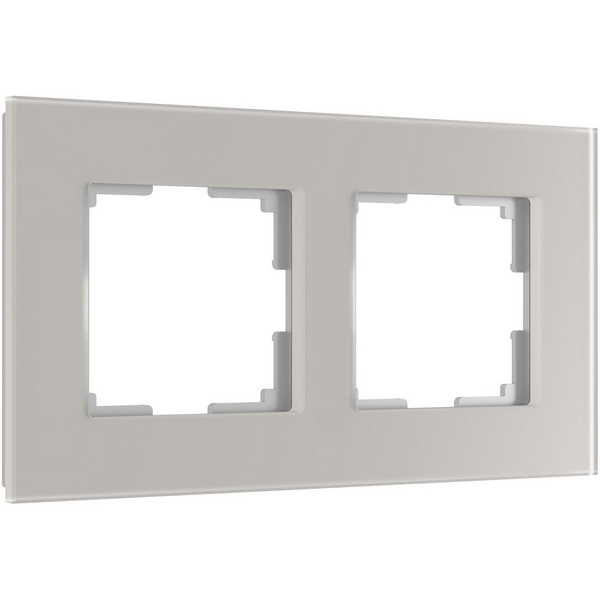 

Рамка на 2 поста (дымчатый, стекло soft-touch) Werkel W0023117 (a067415), W0023117